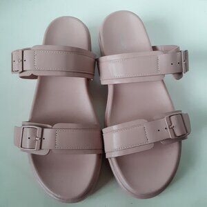 Platform Sandal size 11M Women's Pale Pink Color Faux Leather